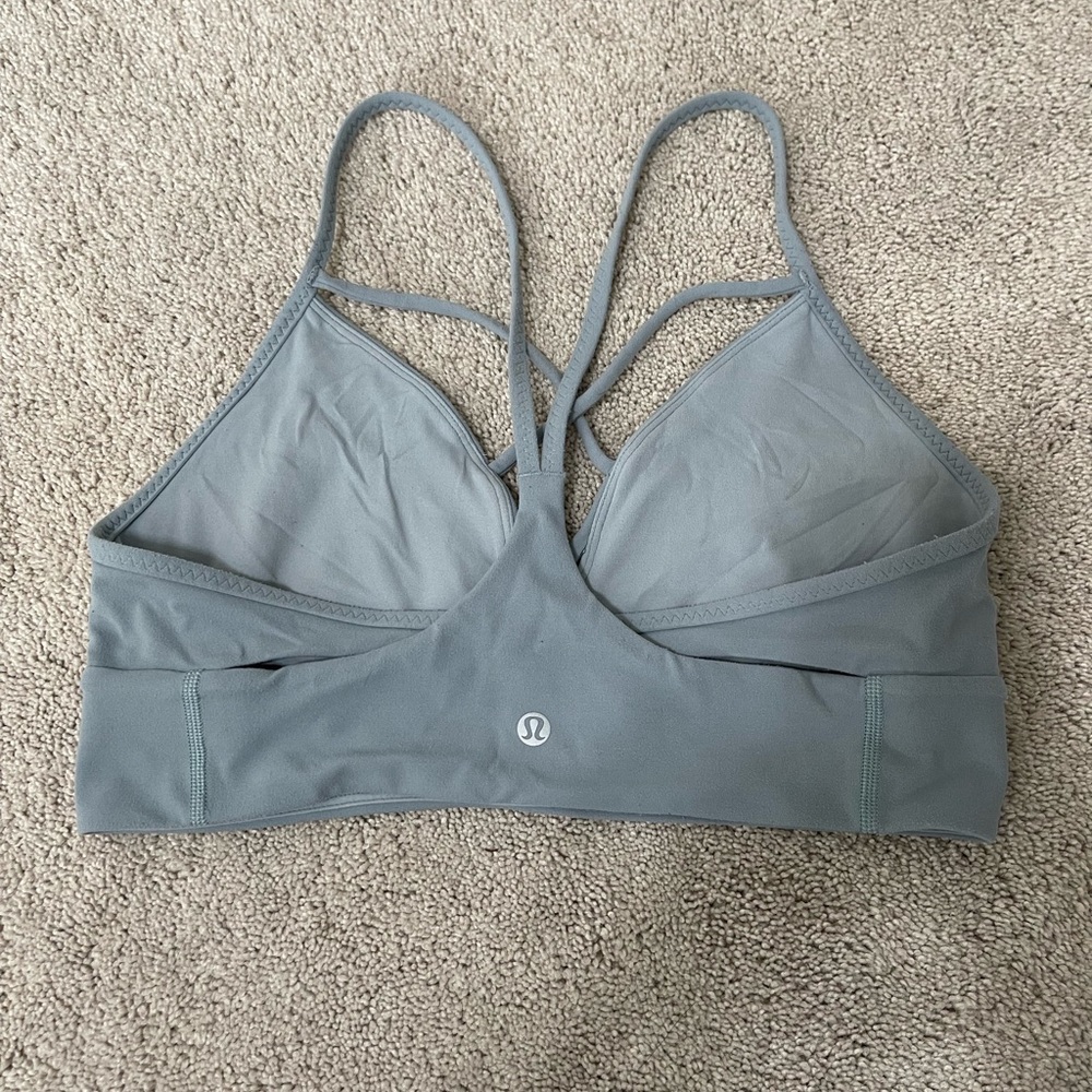 Blue lululemon sports bra